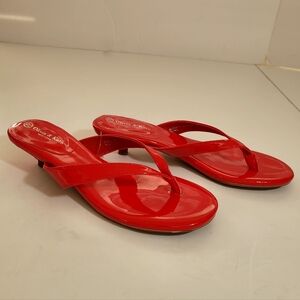 Olivia & Kate New York Red Heel Sandals. Size 7.5